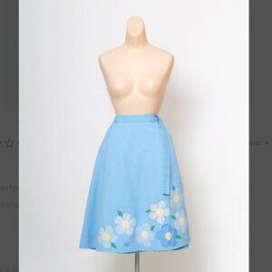 vintage 70s skirt wrap around skirt  / Vintage